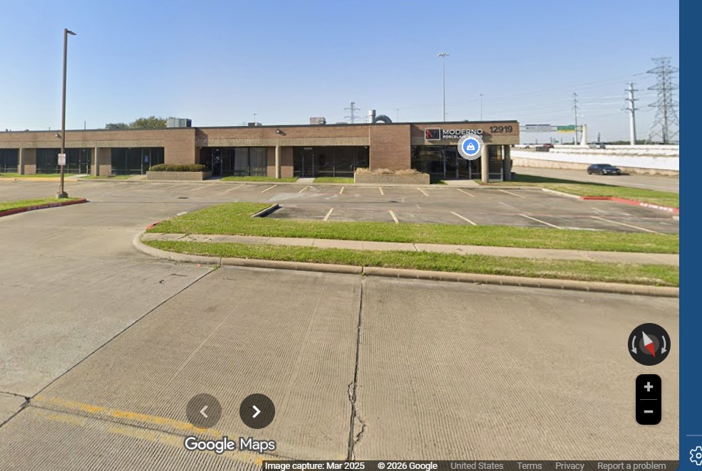 Map of Houston Electron Microscopy Location